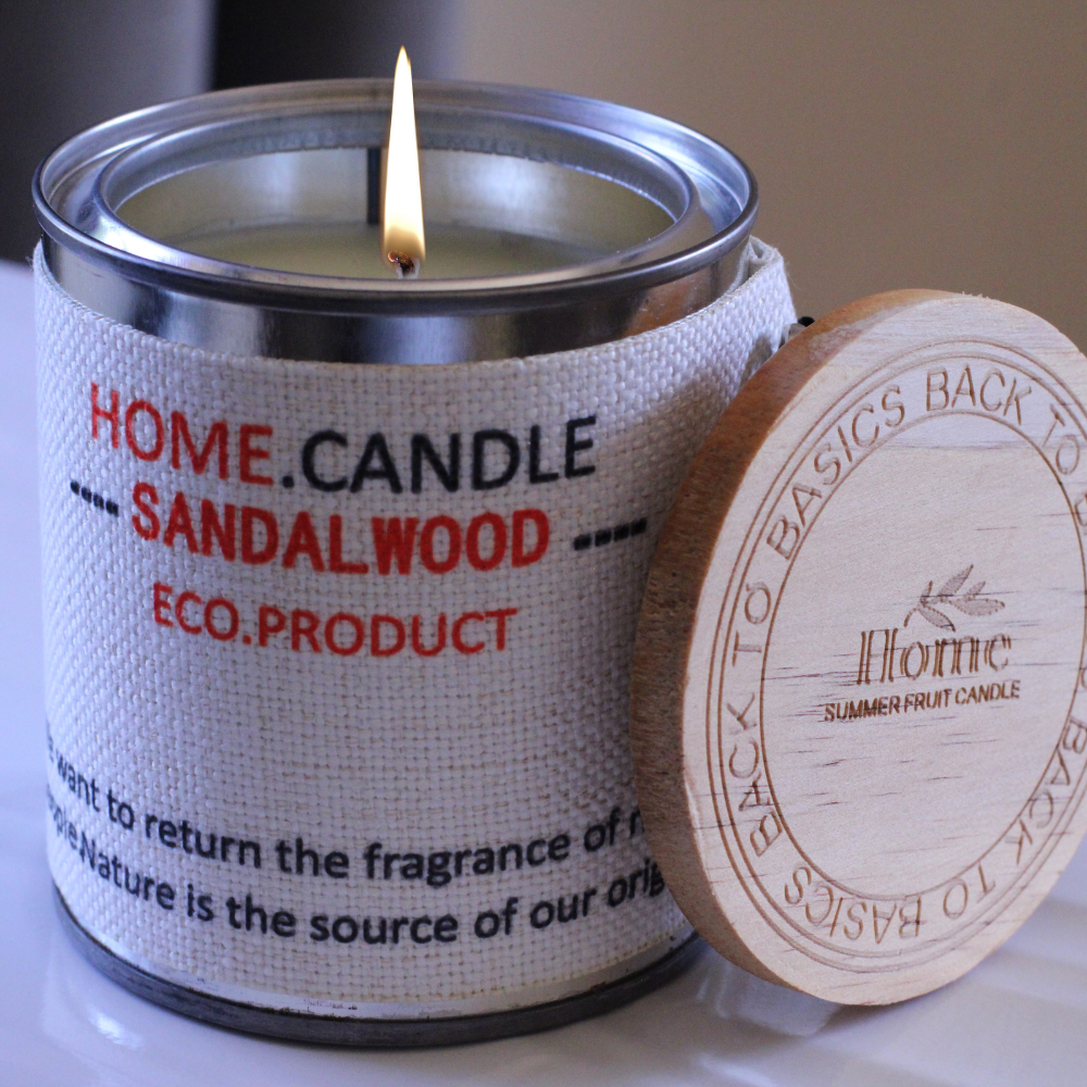 Home Candle Sand Al Wood