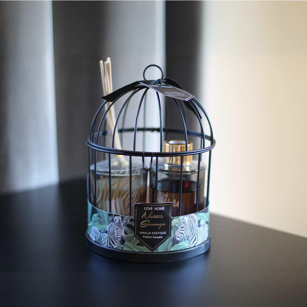 Nature Sauvage Vanille Exotique Parfum Français - Perfume Diffuser with Candle