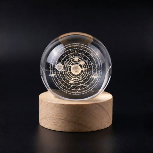 Small 3D Lighted Crystal Ball