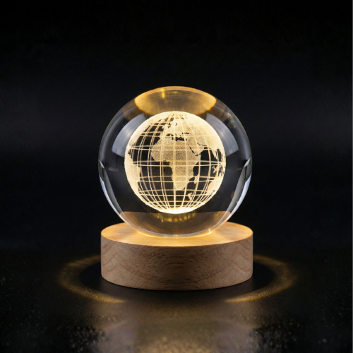 Small 3D Lighted Crystal Ball